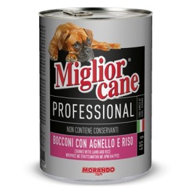 MIGLIORCANE PROFESSIONAL CON AGNELLO E RISO GR.405