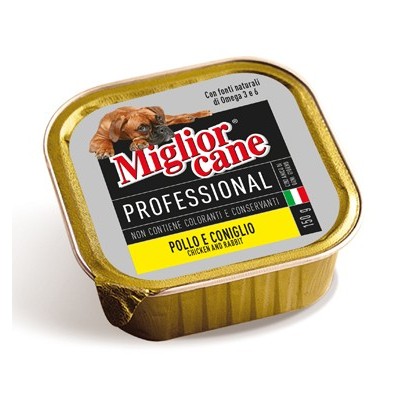 MIGLIORCANE PROFESSIONAL CON POLLO E CONIGLIO GR. 150