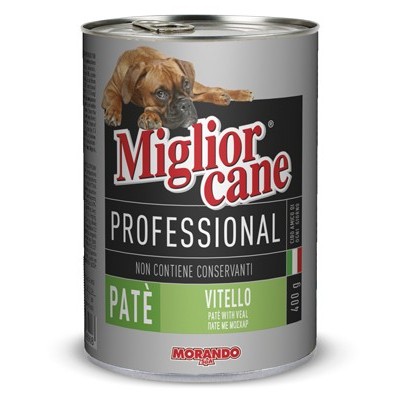 MIGLIORCANE PROFESSIONAL PATE CON VITELLO GR. 400