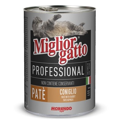 MIGLIORGATTO PATE PROFESSIONAL CONIGLIO GR.400