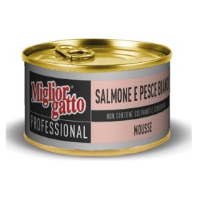 MIGLIORGATTO PRELIBATI SALMONE E PESCE BIANCO GR. 85