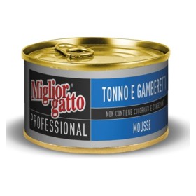 MIGLIORGATTO PRELIBATI TONNO E GAMBERETTI GR. 85