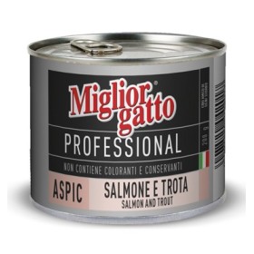 MIGLIORGATTO PROFESSIONAL ASPIC CON SALMONE E TROTA GR. 200