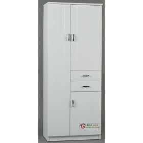 CABINET PENTRU BAGNU ALB RIGO TREI USI SI DOUA SERTARE CM.60 x 33 x 150h. CABINET PENTRU BAGNU ALB RIGO TREI USI SI DOUA SERTARE CM.60 x