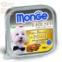 MONGE FRESH PATE ȘI MORSELS PENTRU CANI CU PUI GR. 100