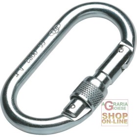 MOSCHETTONE ACCIAIO ZINCATO  CHIUSURA A GHIERA MOSCHETTONE ACCIAIO ZINCATO CHIUSURA A GHIERA