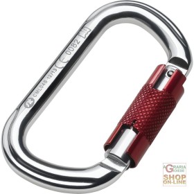 CARABINIER ÎN ALIAJ UȘOR ANODIZAT TWIST LOCK DESCHIDERE 20 MM CULOARE GRI CARABINIER ÎN ALIAJ UȘOR ANODIZAT TWIST LOCK DESCHIDERE 20 MM