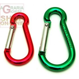 MOSCHETTONI PORTACHIAVI CON ANELLO MM. 50 PZ. 2 MOSCHETTONI PORTACHIAVI CON ANELLO MM. 50 PZ. 2