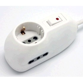 MULTI-SOCKET 10A CU 2 PRIZE DE BIP CU 1SCHUKO CU COMUTATOR DE SIGURANȚĂ MULTI-SOCKET 10A CU 2 PRIZE DE BIP CU 1SCHUKO CU COMUTATOR DE