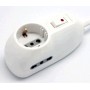 MULTI-SOCKET 10A CU 2 PRIZE DE BIP CU 1SCHUKO CU COMUTATOR DE