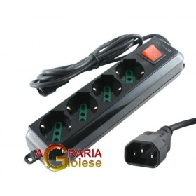 MULTI-SOCKET 4 BEEP SCHUCO CU MUFĂ ITERRUTTORE IEC PENTRU GRUPUL DE CONTINDE IUTĂ MULTI-SOCKET 4 BEEP SCHUCO CU MUFĂ ITERRUTTORE IEC PENTRU