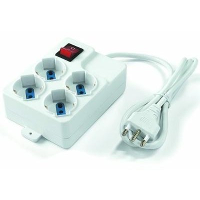 MULTI-SOCKET 4 SCHUKO 10/16A +T 3X1 MT. 1.5 ART. 045