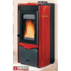 NORDICA SOBA PE PELETI DUCHESSA KW 10 BORDEAUX STEEL NORDICA SOBA PE PELETI DUCHESSA KW 10 BORDEAUX STEEL