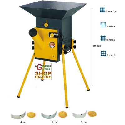 NOVITAL BRAVO MOLINO ELETTRICO MACINA CEREALI CON TRE CRIVELLI