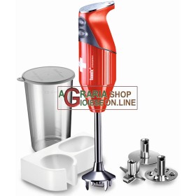 BAMIX MONO ROSSO FRULLATORE MIXER AD IMMERSIONE WATT. 180 CON KIT BAMIX MONO ROSSO FRULLATORE MIXER AD IMMERSIONE WATT. 180 CON