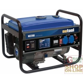 NUTOOL GENERATORE DI CORRENTE NG2200 KW 2,2 HP. 6,5 NUTOOL GENERATORE DI CORRENTE NG2200 KW 2,2 HP. 6,5