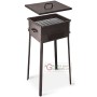 BARBECUE A CARBONE FORNACETTA MODELLO TAORMINO CM. 25x25x66h.