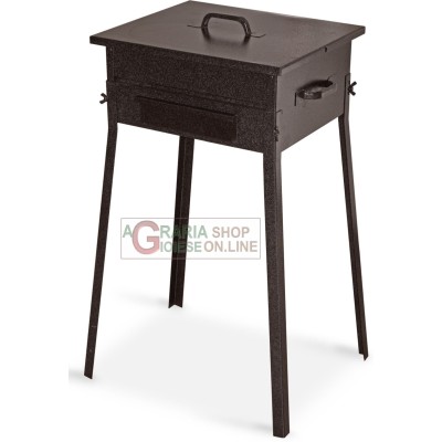 BARBECUE A CARBONE FORNACETTA MODELLO TAORMINO CM. 30x35x66h.