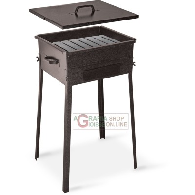 BARBECUE A CARBONE FORNACETTA MODELLO TAORMINA CM. 30x35x66h.