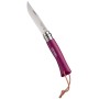 OPINEL INOX N.7 MANICO BARODEUR AUBERGINE CON LACETTO