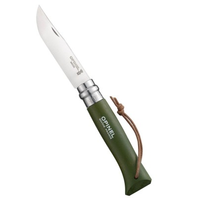 OPINEL DIN OTEL INOXIDABIL N.8 MANICO BARODEUR KAKI CULOARE CU