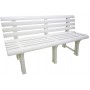 BANC DE RASINA OLIMPIA ALBA 9 LAMELE cm.150x53x77h.