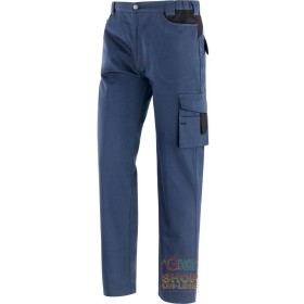 PANTALONI 100% BUMBAC MULTIPOCKETS ALBASTRU TG S XXXL