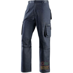 PANTALONI 65% POLIESTER 35% BUMBAC MULTIPOCKET ALBASTRU TG S
