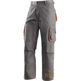 PANTALONE 65% POLIESTERE 35% COTONE MULTITASCHE COLORE GRIGIO
