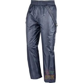 PANTALONI CĂPTUȘIȚI DIN PVC DIN POLIESTER DE CULOARE ALBASTRĂ