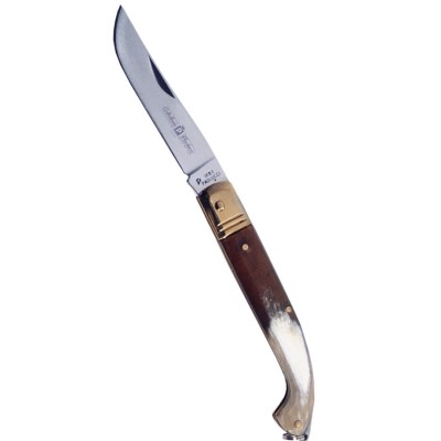 Paolucci Zuavo mâner cuțit în real corn lama din otel