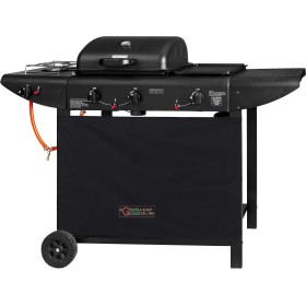BARBECUE A GAS CON PIETRA LAVICA FORNELLO E PIASTRA IN GHISA MOD. ER8206C-1 BARBECUE A GAS CON PIETRA LAVICA FORNELLO E PIASTRA IN GHISA