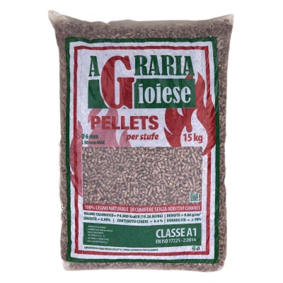 Pellet per stufe AGRARIA GIOIESE Classe A1 legno di conifere