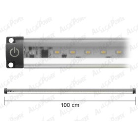BARRA A LED ULTRA PIATTA LUCE NATURALE CON INTERRUTORE WATT. 10 CM. 100 BARRA A LED ULTRA PIATTA LUCE NATURALE CON INTERRUTORE WATT. 10
