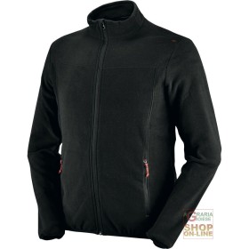 LÂNĂ DE POLIESTER CU FERMOAR ÎN PARTEA DE JOS MICROFLEECE NEGRU