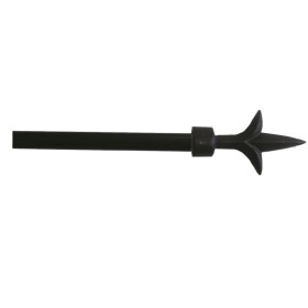 BASTONE PER TENDE FERRO KIT ANTRACITE PUNTA LANCIA CM. 180 BASTONE PER TENDE FERRO KIT ANTRACITE PUNTA LANCIA CM. 180