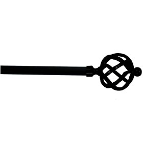 BASTONE PER TENDE IN FERRO KIT ANTRACITE PUNTA A TRECCIA CM. 180 BASTONE PER TENDE IN FERRO KIT ANTRACITE PUNTA A TRECCIA CM. 180