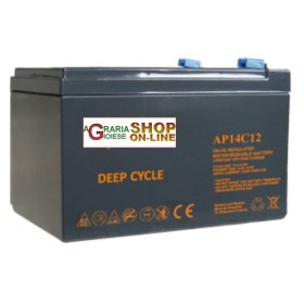 BATTERIA AL PIOMBO CICLICA SIGILLATA 12V 14AH RICARICABILE ERMETICA BATTERIA AL PIOMBO CICLICA SIGILLATA 12V 14AH RICARICABILE