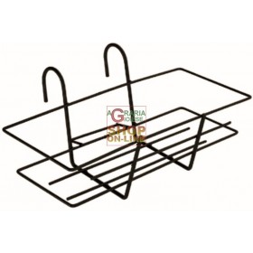 PORTAVADECI, ÎN CMDREPTUNGHIULARE DIN FIER PLASTIFIAT NEGRU. 40