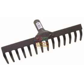 GREBLĂ DE FIER VOPSITĂ 8 DINȚI FĂRĂ MANICO