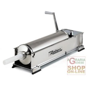 REBER INSACCATRICE PER SALUMI INOX 2 VELOCITA KG. 12 CON CARTER
