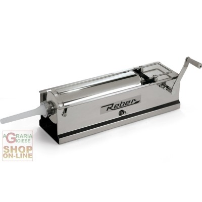 REBER INSACCATRICE PER SALUMI INOX 2 VELOCITA KG. 8 CON CARTER