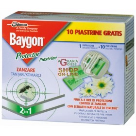 BAYGON DIFFUSORE RAID PROTECTOR NIGHT E DAY ZANZARE BASE CON 10 PIASTRINE BAYGON DIFFUSORE RAID PROTECTOR NIGHT E DAY ZANZARE BASE CON 10