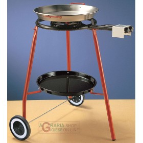 REBER KIT PAELLA CM. 42 CONPRESO FORNELLO SUPPORTO TRE PIEDI