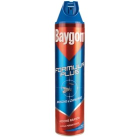 BAYGON BLU INSETTICIDA SPRAY MOSCHE E ZANZARE FORMULA PLUS ML. 400 BAYGON INSETTICIDA SPRAY MOSCHE E ZANZARE PLUS ML. 400