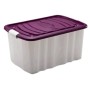 ROLL BOX IN PLASTICA E COPERCHIO E RUOTE CM. 59X39X43 LT. 65