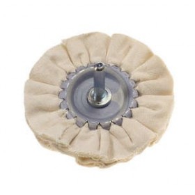 RUOTA IN TESSUTO PER LUCIDARE METALLI E VETRO MM. 80 GAMBO