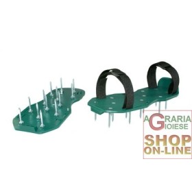 SANDALI ARIEGGIATORI PER AERARE IL PRATO CON CHIODI