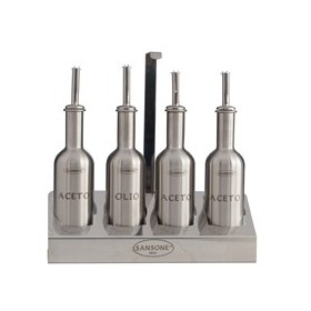 SANSONE STAND 4 POSTI BOTTIGLIE INOX CL. 25