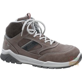 SCARPA ALTA IN CROSTA BOVINA PUNTALE ALLUMINIO LAMINA TESSILE